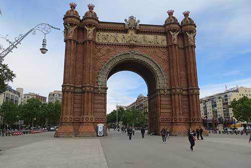 Arc de Triomf triomfboog Barcelona